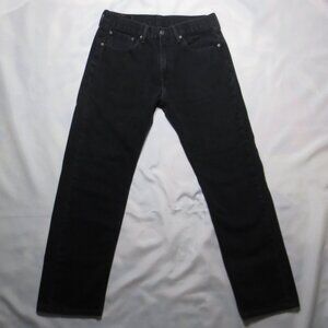 505 LEVI’S mens JEANS pants BLACK regular fit DENIM work WESTERN SIZE 33X31